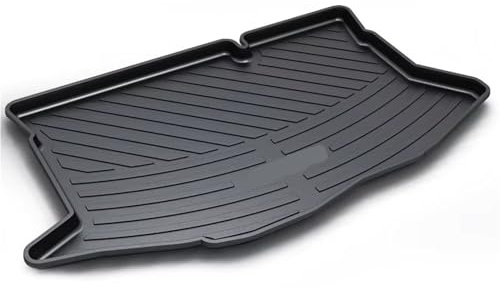 Kofferraummatte Für Ford Für Fiesta Für Fließheck Für Mk7 7.5 2009-2017 Auto-Kofferraumwanne Laderaumwanne Kofferraumbodenmatte Gummimatte Kofferraumwanne