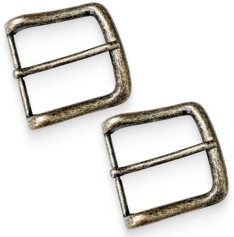 CanQuanSWZX 2PCS Gürtelschnalle 4,0 cm, Wechselschließe für 40mm Gürtelriemen mit Dornverschluss, robuste Gürtel Schnalle für Damen und Herren, kompatibel mit Wechselgürtel und Belt Buckle Systemen