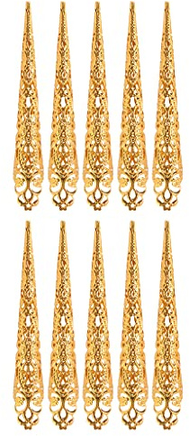 Anillos para punta de uñas de dedo, disfraz antiguo, accesorio de decoración de uñas, protector de nudillos, anillos de punta de uña