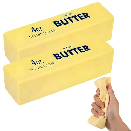 2Pcs Butter Squishy, Slow Rising Squishy, Taba Squishy, Stress Balls, Stress Relief & Fidget Toys for ADHD, Party Favor Gift