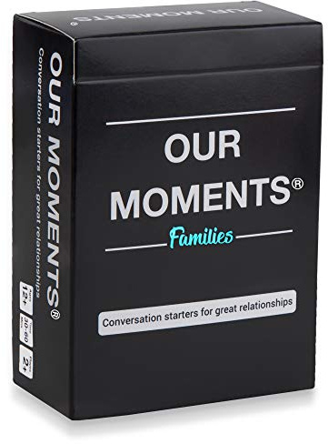 OUR MOMENTS Familien: 100 Fragen, die zum Nachdenken anregen. Große Eltern zu Kind/Großeltern zu Enkel Sinnvolle Kommunikation