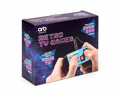 Orb Mini-TV-Spiele mit 200 Retro-Spielen, Blau