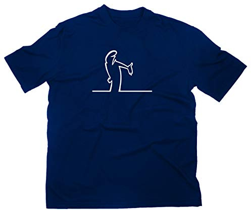#2 La Linea Lui Cartoon Fun Kult T-Shirt M, bleu marine