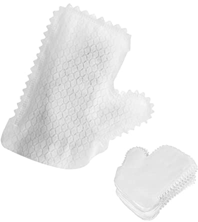 WANGCL 60 stycken vita mikrofiberdammhandskar hantverkare dammvante mikrofiber dammduk ersätter dammdukar fjäderdammvippa dubbelsidig