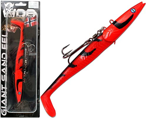 Angel-Berger Wild Devil Baits Giant Sand EEL 286g Sandaal Meeres Shad Gummifisch