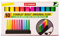 Stabilo BOSS ORIGINAL - Evidenziatore - Desk-Set - Edizione 100% FLUO - 10 evidenziatori