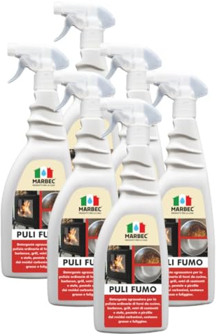 MARBEC PULIFUMO® 750MLX6Pcs Détergent spray dégraissant puissant pour le nettoyage ordinaire des fours, barbecues, poêles et plats à four