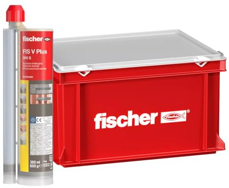 Injektionsmörtel-Set FIS V PLUS 360S und Kasten HWK, 20 Kartuschen à 360 ml, Wetterfester Mörtel für Innen- und Außenbereich