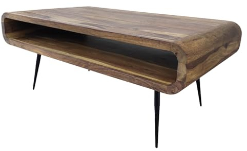 Riess Ambiente Couchtisch Alpha 90cm - schwarz - Sheeshamholz