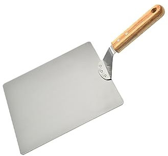 Mikinona Pizzaschaufel Aus Edelstahl Mit Holzgriff Langlebige Pizzaschaufeln Für Küche Quadratische Form Pizzabackschaufel Für Restaurants Und Zuhause