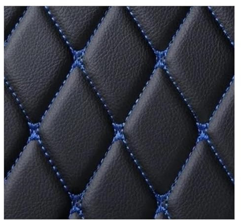 QPRPWHZI Autoteppiche LHD Für Talisman 2012-2019 Jahre Kunstleder Teppich Innenraum Autozubehör Antifouling Fußmatten Autofußmatten(Black Blue)