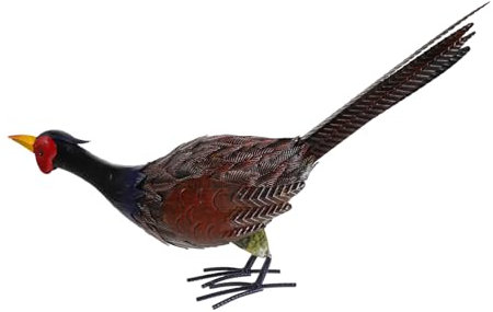 GAROZATION Pheasant Statue Für Garten Und Landschaftsdekoration Vivid Simulation Pheasant Figurine Für Innen Und Außenbereich Gartendekoration Und Geschenkidee
