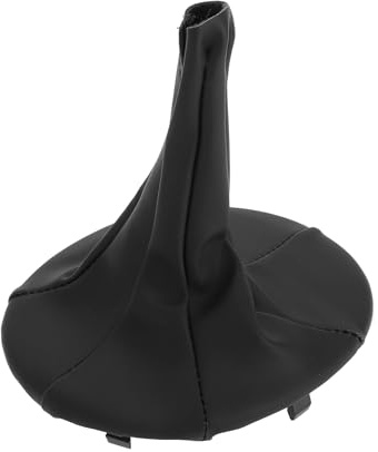 HEROFFIX Gear Shift Stick Gaiter for FIAT PANDA 2003-2012 Faux Leather | for FIAT 500C 2007-2013, Gear Stick Knob Cover Boot Shift Cover, Black, 1 Pc