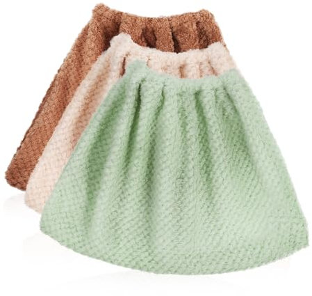Housse de Balai de Nettoyage en Velours Corail, Lot de 3