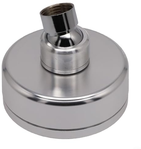Sumsoctober Pomme de douche ronde luxueuse de 80 mm, économie d'eau, buse haute pression, pommeau de douche fixe, pommeau de douche à effet pluie, pommeau de douche supérieur, jet supérieur