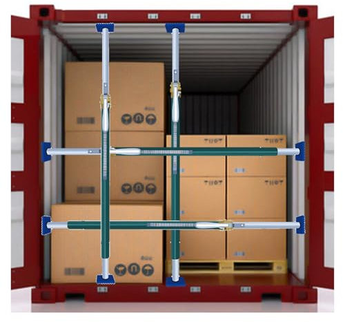 WJFTODAY Verstellbare Ladungsstabilisatorstange, 4er-Pack, Keeper-Ratschen-Ladungsstange Ladungssicherungsstange für geschlossene Transporter/Kühlwagen/Pickup-Ladeflächen (130–168 cm/51,2–66,1 Zoll)