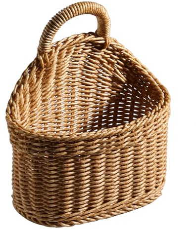 Wandkorb decor - Jute gewebte Körbe, hängende Aufbewahrungsorganisator | Tragbarer Boho -, kleines Design, dekorativ im Haus Gebrauch wohnen Badezimmer Küchen Schlafzimmer