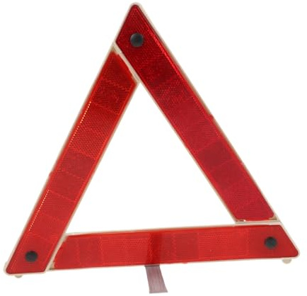 LOLIPPYY Triángulo de Advertencia para Emergencias Coche Reflectante y Plegable Señal de Seguridad Vial Resistente de Plástico y Metal Fácil Instalación para Carretera