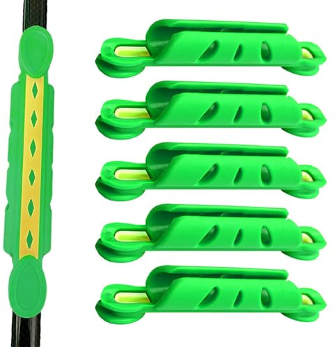 Clip de bobina de cuerda de pesca, 5 soportes para carretes de caña de pescar, herramienta de gestión, soporte, suministros para entusiastas