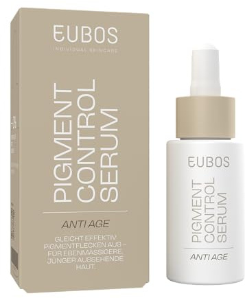EUBOS ANTI AGE PIGMENT CONTROL Serum 30ml | Gegen Pigmentflecken für einen ebenmäßigen Teint, Mit Melazero, Niacinamid & Vitamin C, Vegan, Ohne Mikroplastik