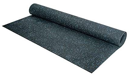 Vivol Fitness Sportboden Premium Schwarz-Blau - Bodenmatte für den Fitnessraum - Rolle 10m - 6mm dick - 5 Farben