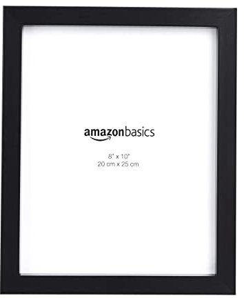 Amazon Basics Rectangulaire Cadre photo, Lot de 2, Noir, 20 x 25 cm