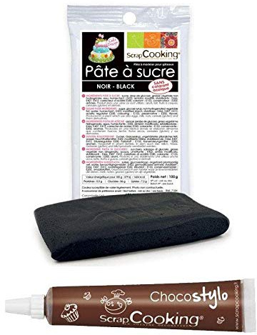 Chokladpenna + svart sockerpasta 100 g