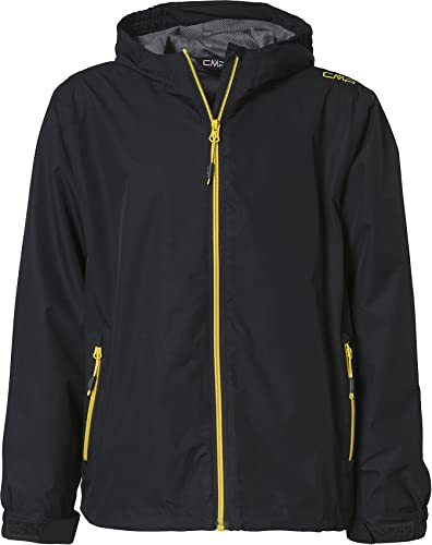 CMP Veste De Pluie En Polyester Anti-déchirure Pour Enfants, Veste Unisexe - Enfants et garçons, Anthracite-Lemonade, 110