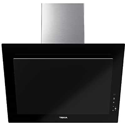 TEKA Campana Extractora de Pared 60 cm - 3+1 Velocidades - Motor Doble EcoPower- Sistema de Aspiración Dual - 2 Lámparas LED - Mandos Digitales Touch Control - Color Negro - DVT Pro 68660 TBS