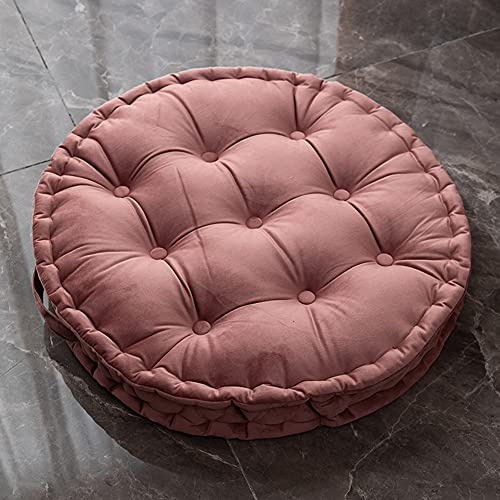 Cojín de Silla Redondo Grueso Tatami Cojín de Suelo con Relleno Cojines Acolchados para Silla para Interior y Exterior con Asa Cojines Decorativos Cojín de Asiento Cuadrado para Casa Jardín Comedor