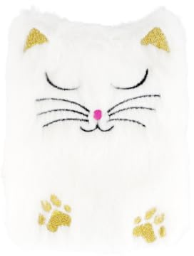 Pylones Handwärmer, wiederverwendbar, Warmly White Cat – Natriumacetat, Acryl, Wasser – 12 x 8 cm