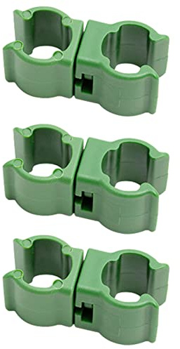 hifrom Bamboo Cane Connectors for Fruit, Plant Trellis Cane Connector, 50Pcs Flexible Cane Balls for Garden Orchard Tomato Cage, Vegetable Cage, Fruit Cages and Netting (0.43inch/11mm)
