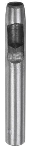 sourcing map Perforadora hueca para cuero de 10 mm, herramienta de perforación redonda para perforadora de cinturón, acero al carbono, perforadora individual para cinturones de reloj, corte de cuero,