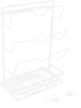 Kliplinc Pot Lid Shelf Lid ?Nder Lid Organiser for Utensils in the K¨¹ Cupboard Pans Turner Holder Cutting Boards Cookware Storage White