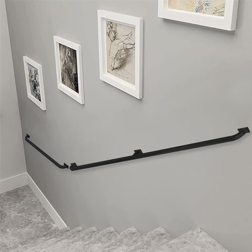 handlauf Edelstahl aussen Handlauf für Treppen Außen Innen 1m 2m 240cm 3m 6m Treppenhandläufe Geländer Geländer Set Wandmontage Sicherheit Haltegriff Stützgriff Geländer aus Metall Eisen