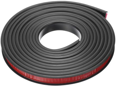 QUARKZMAN Kantenumleimer Selbstklebend 3 M x 12mm TPE U-Form Kantenband Selbstklebend Umleimer Kantenschutz Flexible Zierleiste Selbstklebend für Arbeitsplatte Schrankregal (Schwarz)