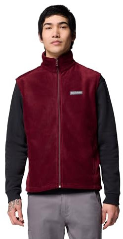 Columbia Mens Steens Mountain Fleece Vest, Rich Wine, X-Large