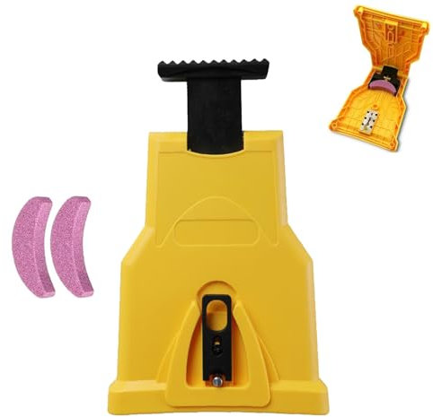 Chainsaw Chain Sharpener, Chain Saw Sharpener, Portable Chainsaw Teeth Sharpener, Crank Chainsaw Chain Sharpening Jig Kits, Simple Fast Grinding Tools for Woodworking