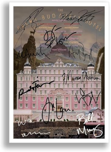 Mounted Gifts The Grand Budapest Hotel Cast Signed A4 Poster Photo Print Framed Autograph Gift Movie Film (A3 Poster only)