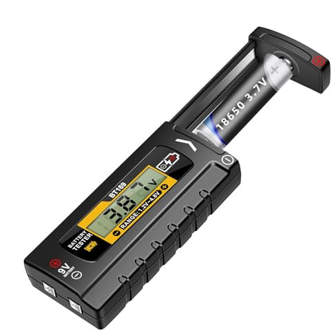 Batterietester, Haushaltsbatterietester - Digitaler Batterietester, Volt-Tester, elektrische Ausrüstung für Batterieprüfer mit DigitalanzeigeBatterieprüfer mit DigitalanzeigeBatterieprü