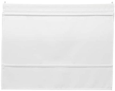 Roman Blind – Elegant & Durable Polyester Window Covering (1, White, 60x160 cm)