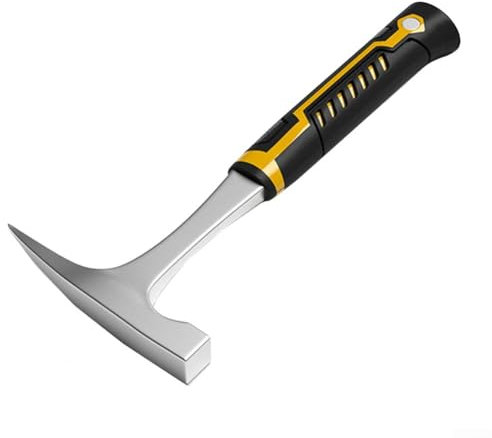 Indispensable pour la maçonnerie et l'exploitation minière. Ce marteau pointu intégré à tête plate est l'outil idéal pour divers projets en plein air (A)