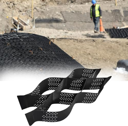 WLCGYD Stabilisateur de Gravier Grille Géo Grille De Gravier Pliable pour Extérieur, pour Le Remplissage De Pierres, De Sable, De Terre Et De Boues, Pavés De 5 Cm pour Allées(10x10ft/3x3m)
