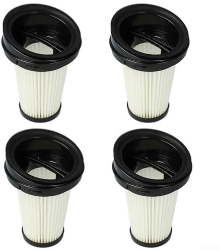 MeevrgR Air Filters for Domo DO215SV DO217SV Cordless Vacuum Cleaner, 4 Pack Replacement Flat Pleated Filters, High-Performance Dust Filtration for Allergy Sufferers, Optimal Air Permeability