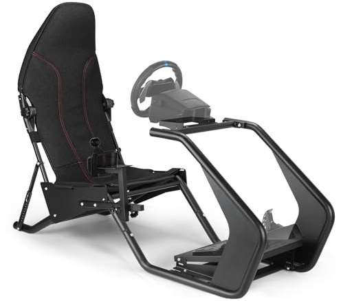 DIWANGUS Racing Simulator Cockpit - Sports Car Design, Adjustable Back & Headrest, Includes Gear Shifter - Compatible with Logitech/Thrustmaster/MOZA/FANATEC （Electronic not Included