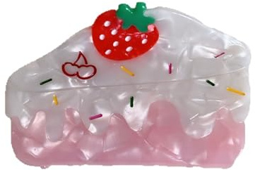 Pince à cheveux en forme de gâteau crème pour de jolies coiffures, idéale pour diverses occasions, pince à cheveux en acrylique pour femme fille usage quotidien