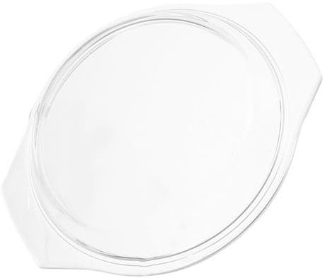 DECORNIJIA Heat-resistant Glass Microwave Plate Cover for Bowls and Steamers Clear Splatter Guard Lid Compatible with Oven and Microwave Cooking Kitchen Gadget with Elegant Design