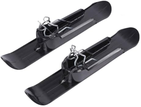 Violiica Snow Schlitten Board Ski-Platte für Rollstühle, Fahrräder, Roller & Kinderwagen, für 15-30 cm Räder, Schwarz