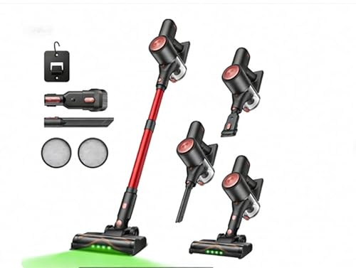 Vexilar V10Pro - Aspirapolvere senza Fili, potente aspirazione 45 KPa, autonomia 45 min, aspirapolvere senza Fili, batteria rimovibile, aspirapolvere verticale per pavimenti/tappeti/peli di animali