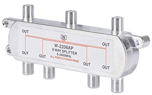 SSL Satellites 6 Way Satellite Splitter Split Aerial Freeview Cable TV Virgin Sky